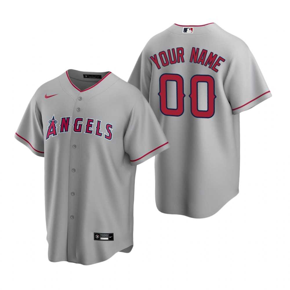 Los Angeles Angels Customized Nike Gray Stitched MLB Cool Base Road Jersey,We sell and wholesale Los Angeles Angels Customized Nike Gray Stitched MLB Cool Base Road Jersey on line form chian!